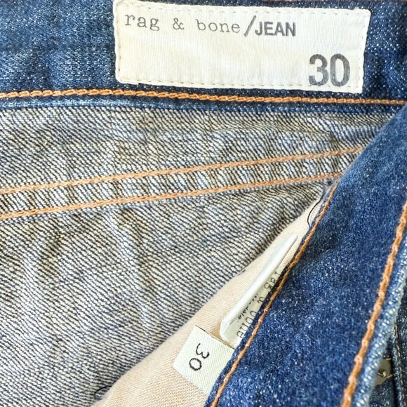 RAG & BONE - Boyfriend Jean - Rigid Japanese Denim Jeans - Women - Size 30 - Picture 2 of 7